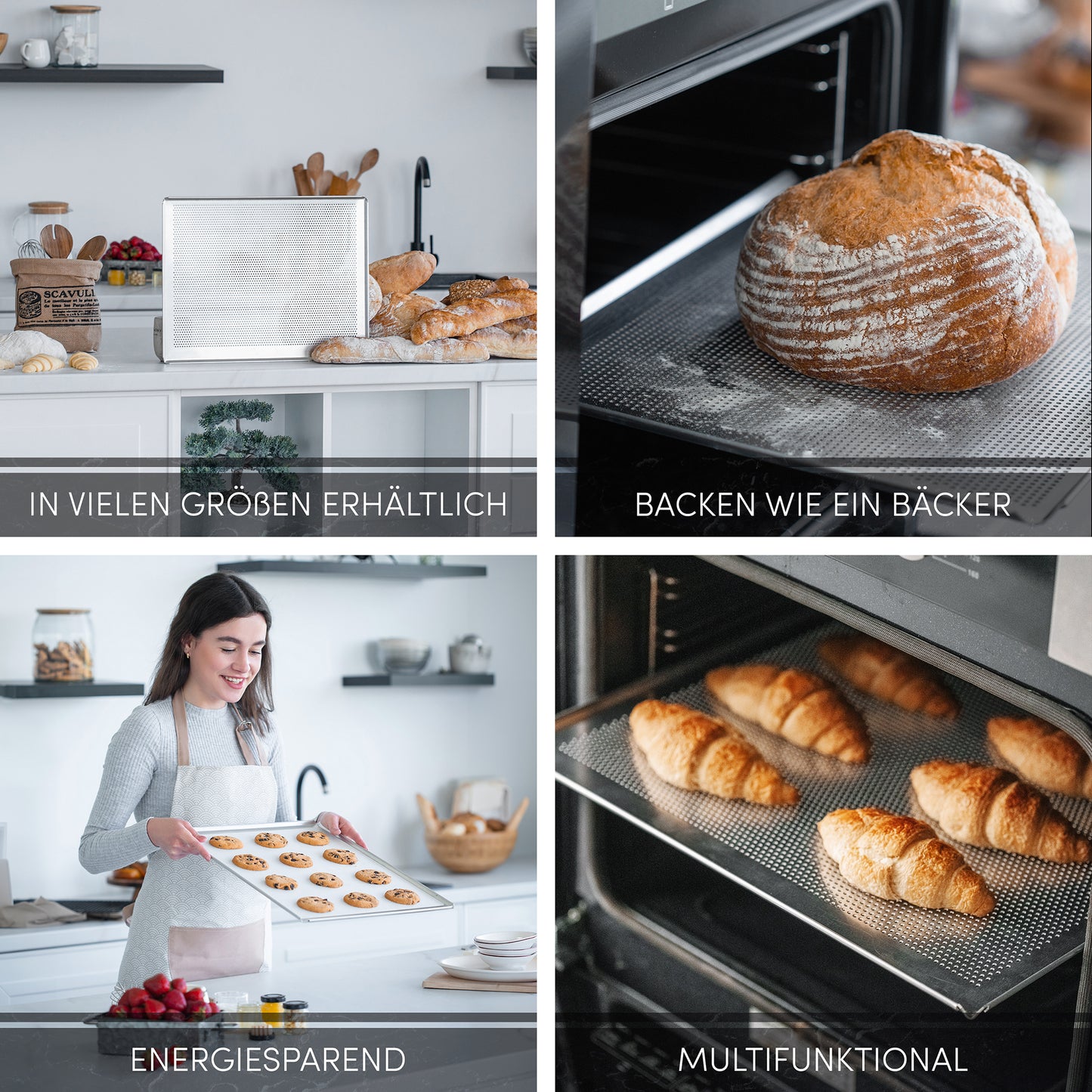 Lochblech LEHRMANN mit Silikonmatte für Backofen