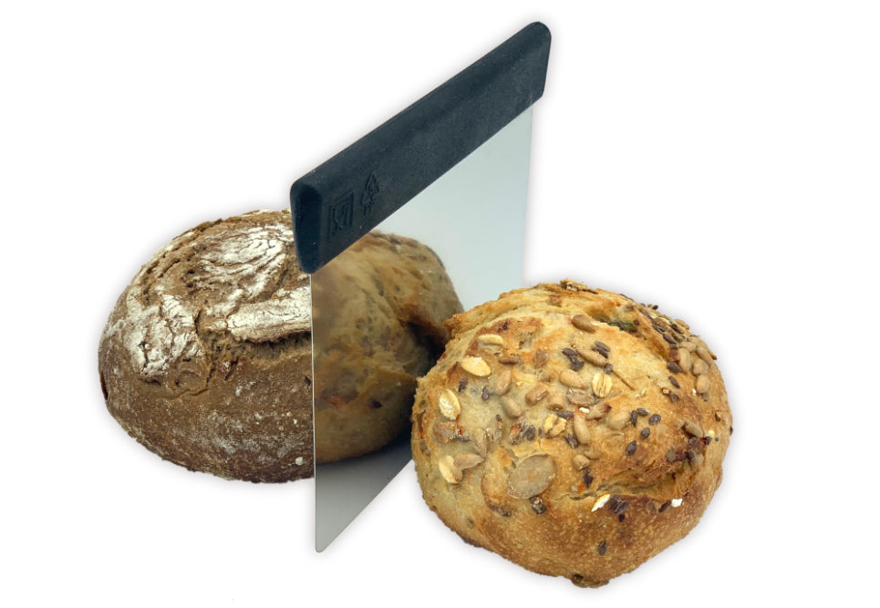 Dough scraper LEHRMANN / baker's spatula made of stainless steel