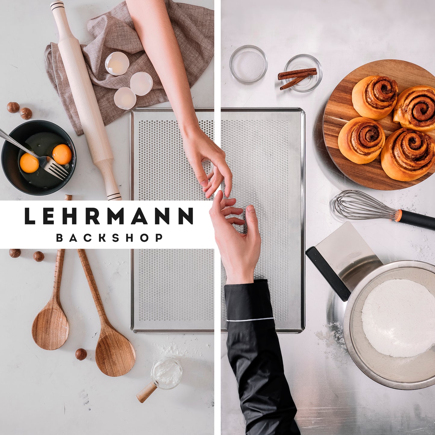 3 x LEHRMANN perforated baking trays for ovens