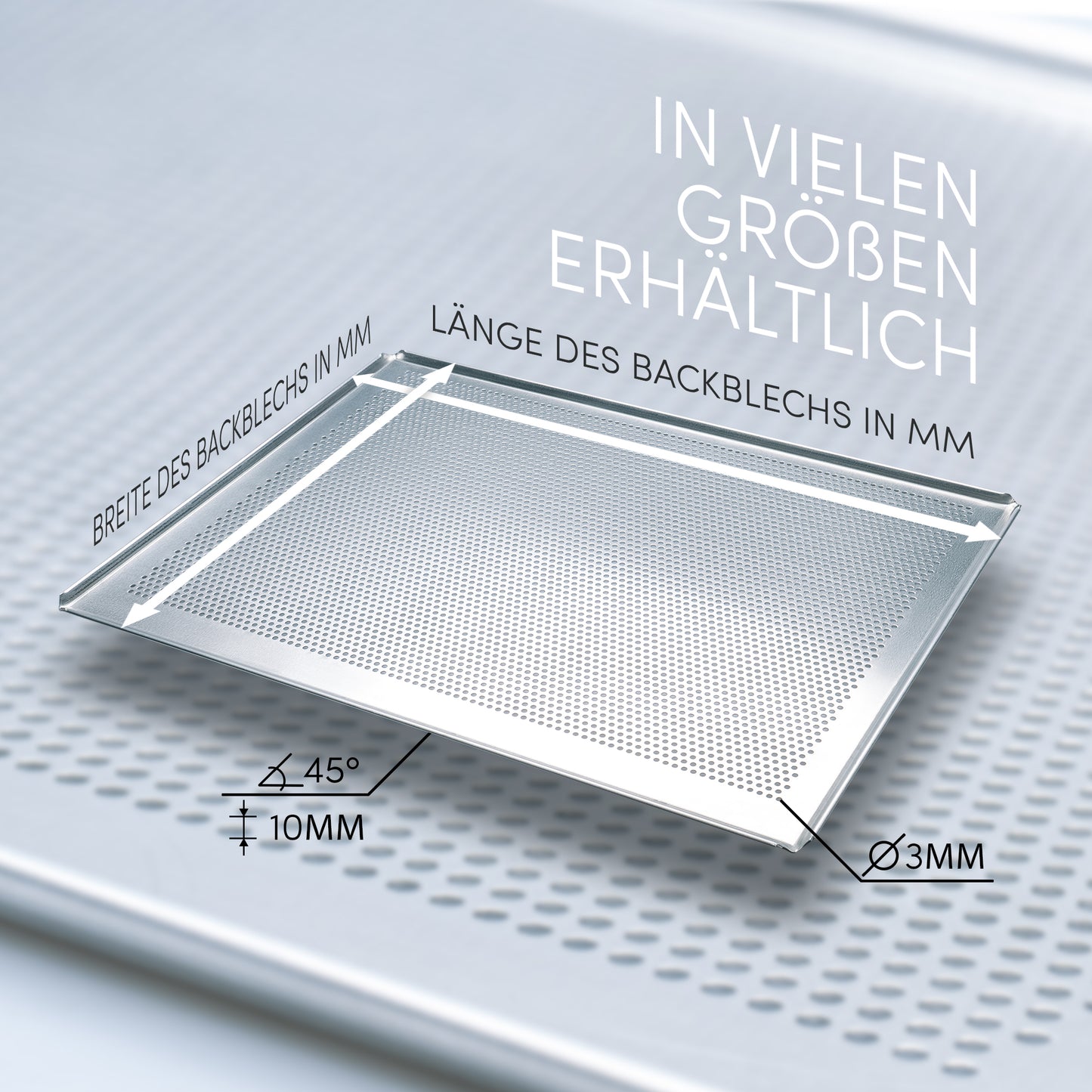 LEHRMANN perforated plate with silicone mat for oven