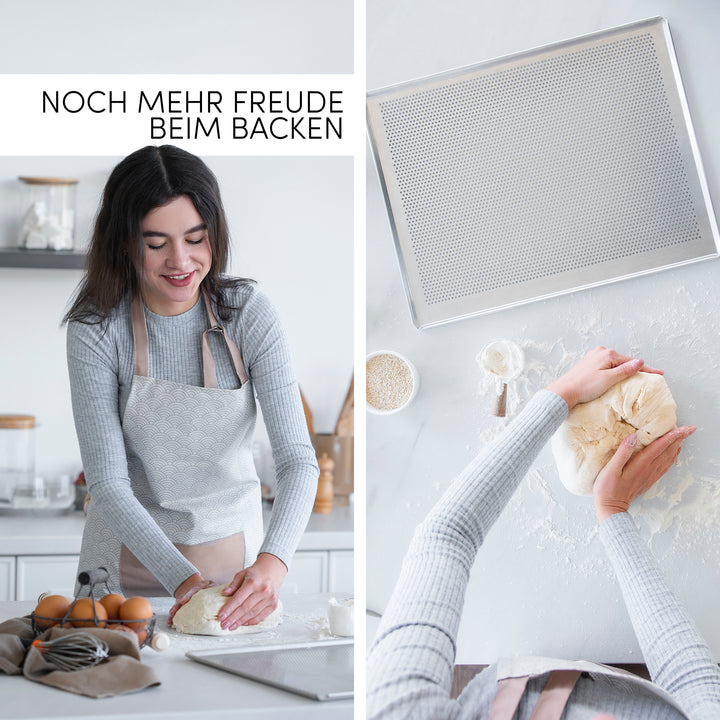 Angenehmer Backprozess mit einem professionellen Backblech